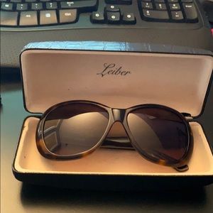 Judith Leiber tortoiseshell sunglasses